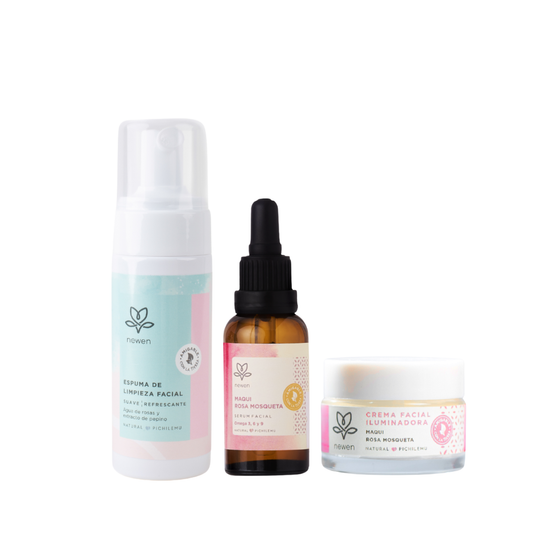 Pack Limpieza + nutrición + hidratación - Newen Cosmetica
