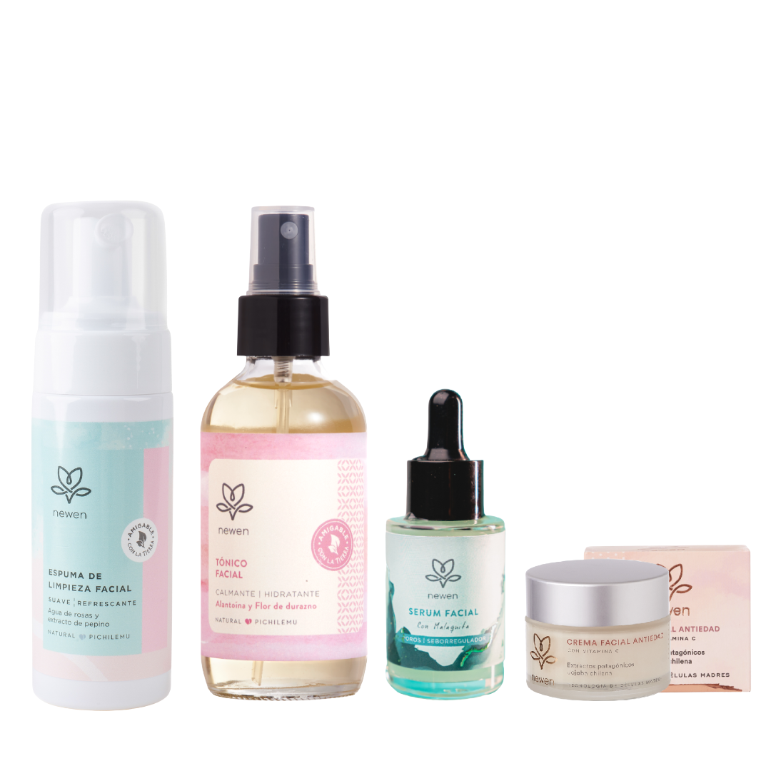 Rutina Skincare Antiedad Piel grasa/mixta - Newen Cosmetica