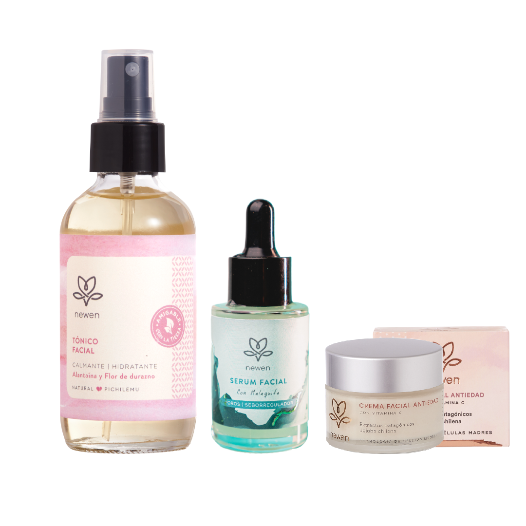 Rutina Skincare Piel grasa/mixta Madura - Newen Cosmetica