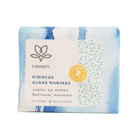 Jabón Natural Hibiscus Algas Marinas - Newen Cosmetica