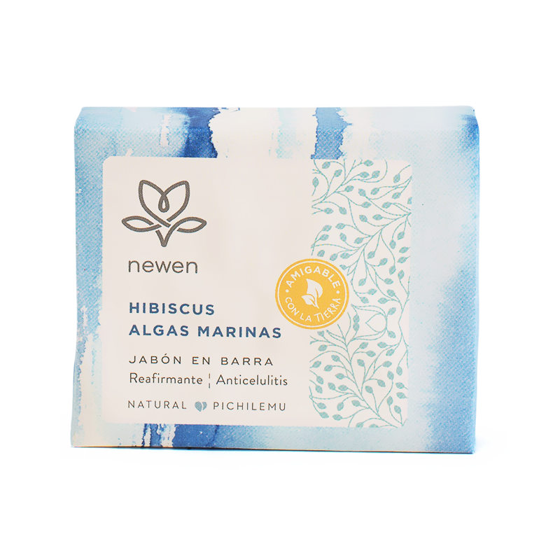 Jabón Natural Hibiscus Algas Marinas - Newen Cosmetica