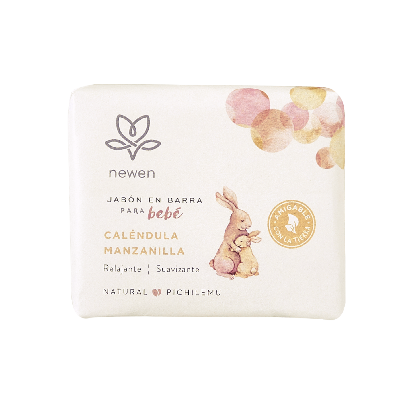 Jabón Natural Caléndula Manzanilla para Bebes - Newen Cosmetica